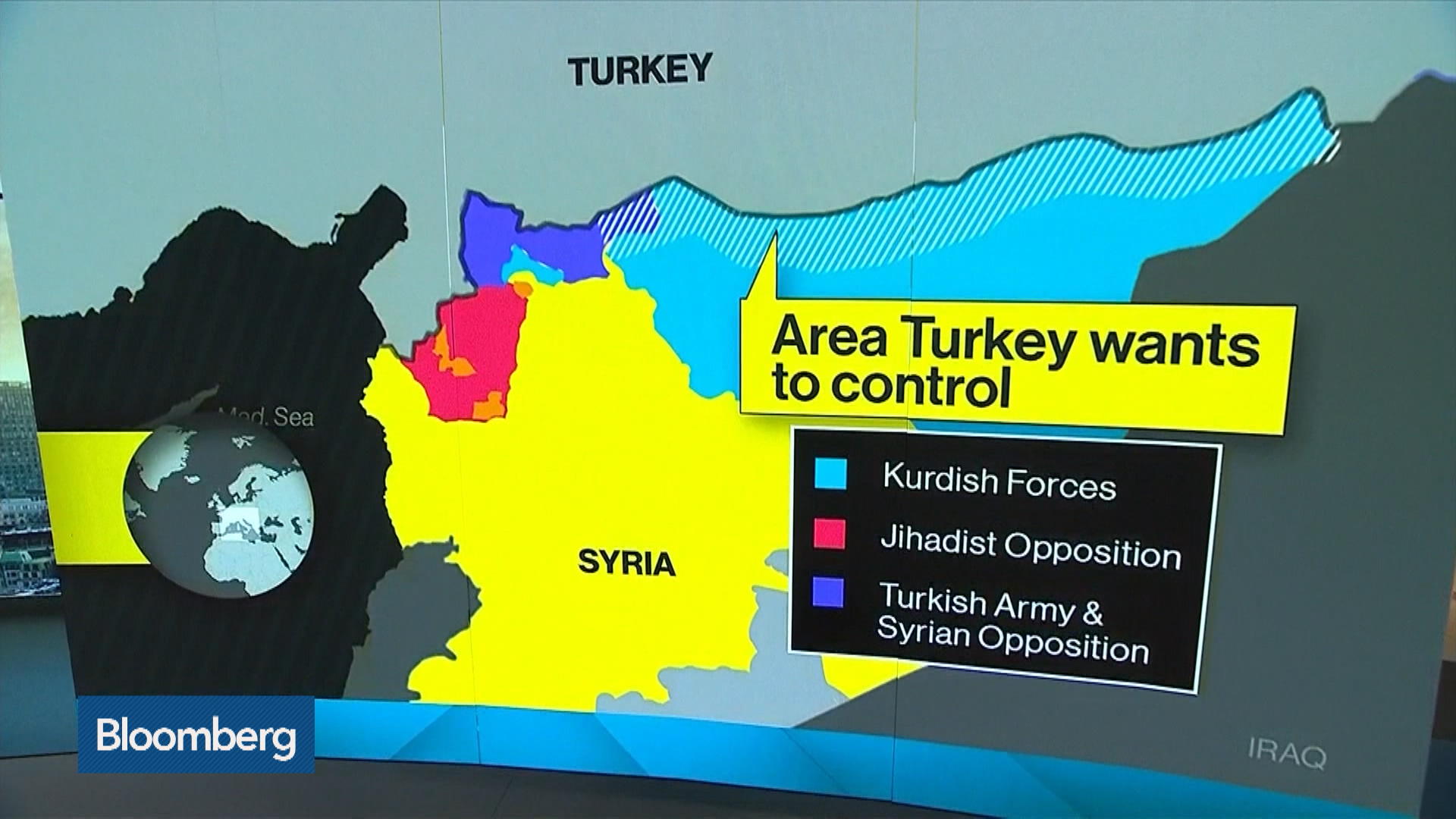 Χάρτης επιχειρήσεων συρία