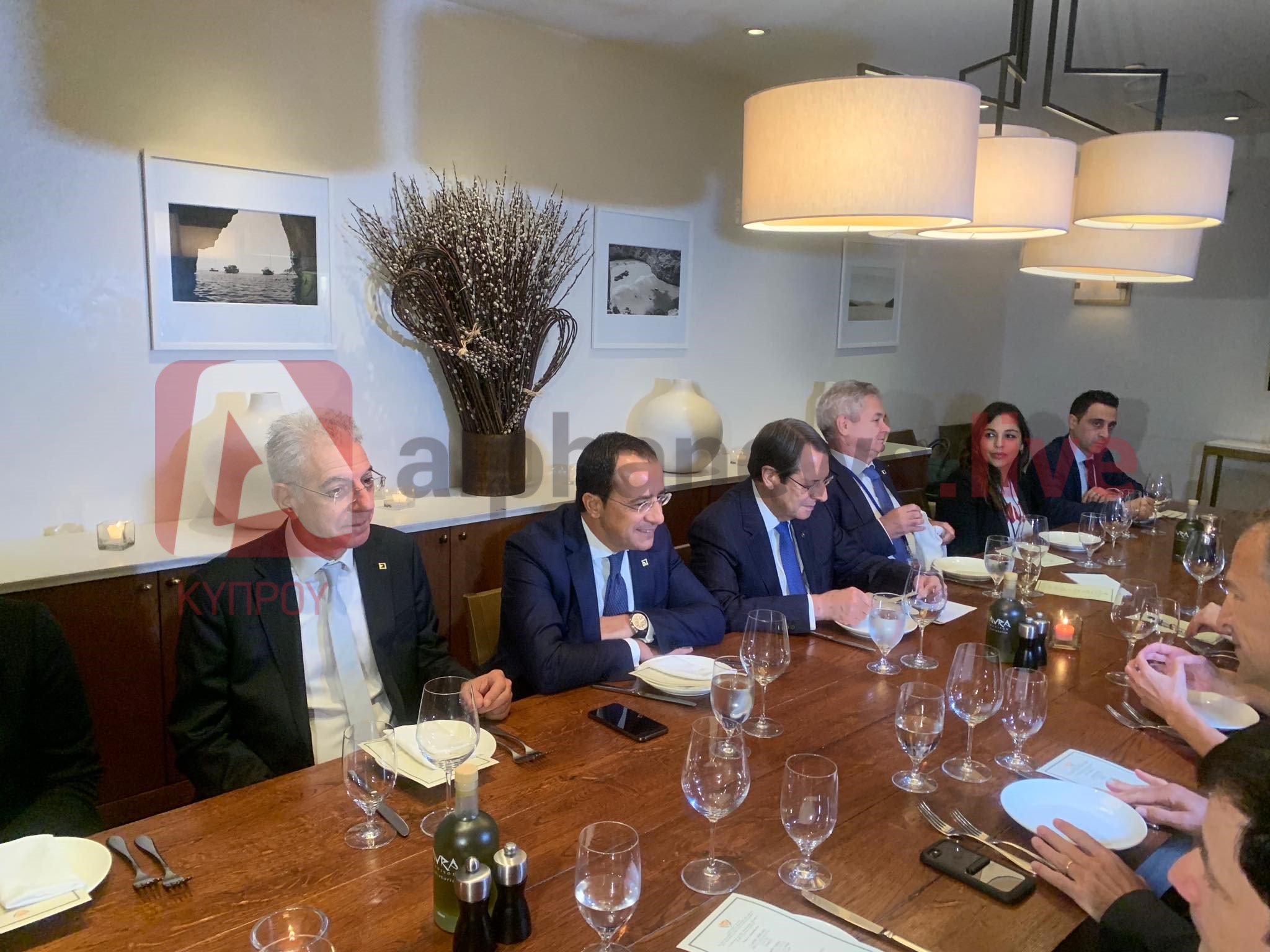γεύμα Νίκος Αναστασιάδης μόνιμα μέλη ΟΗΕ Νέα Υόρκη