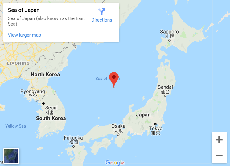 χάρτης κορέα