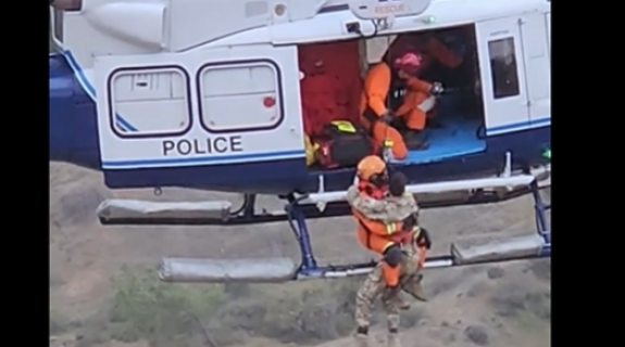 ΒΙΝΤΕΟ: Καρέ-καρέ η διάσωση του Εθνοφρουρού που έπεσε σε γκρεμό