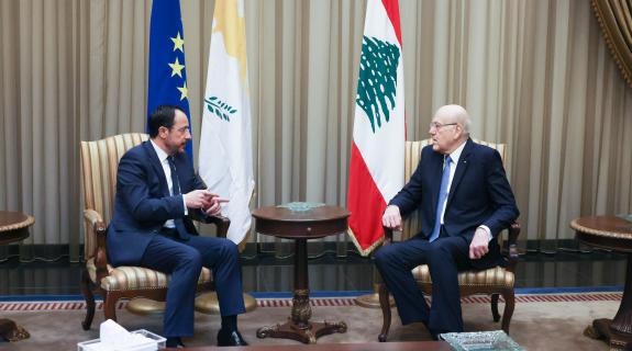 O ΠτΔ ενημέρωσε τον Πρωθυπουργό του Λιβάνου για τον ρόλο ΕΕ στο μεταναστευτικό