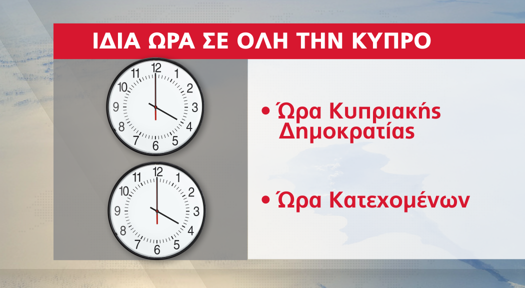 Μια ώρα μπροστά τα ρολόγια στις 3 τα ξημερώματα της Κυριακής
