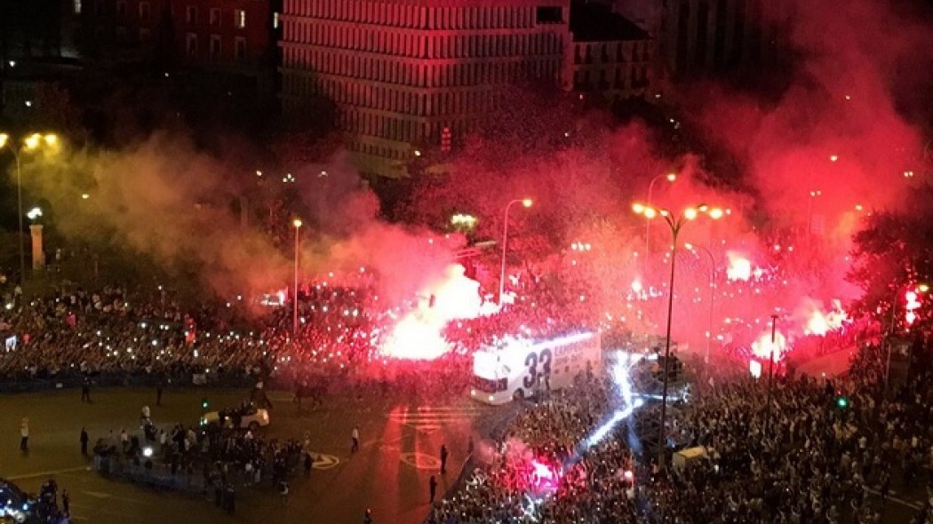 Κάηκε η Μαδρίτη για το 33o της Βασίλισσας (video)