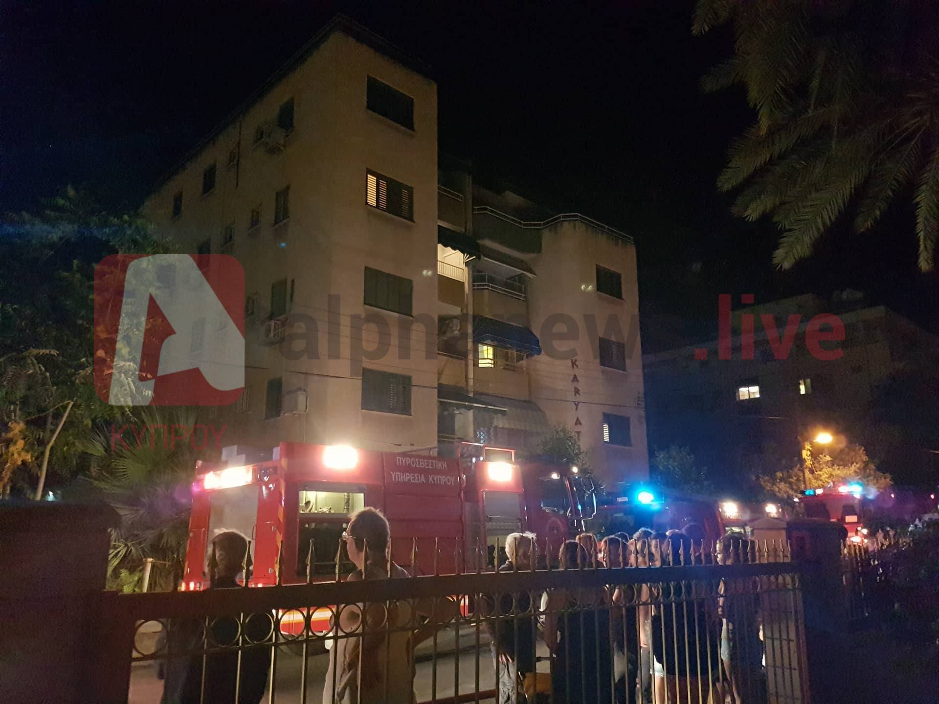 Φωτιά σε διαμέρισμα στο κέντρο της Λευκωσίας (ΒΙΝΤΕΟ-ΦΩΤΟ)