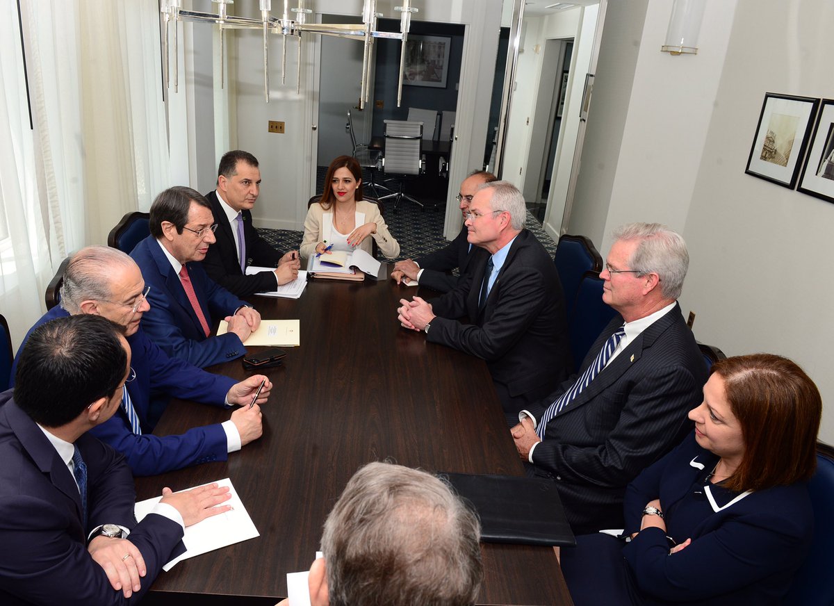 Συνάντηση Πρόεδρου Δημοκρατίας και αντιπροσωπείας της ExxonMobil στις ΗΠΑ