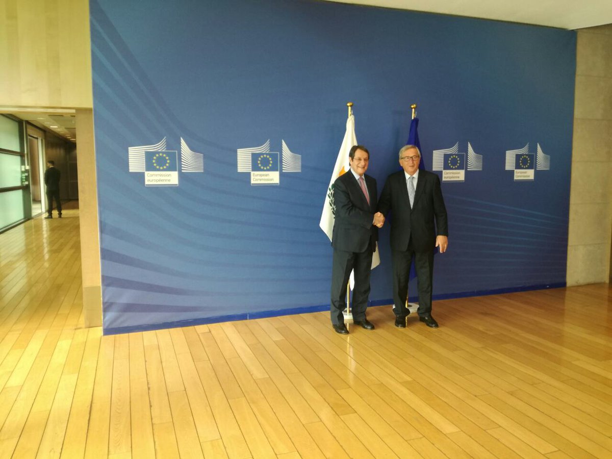 Συνάντηση Αναστασιάδη – Γιούνκερ με το Κυπριακό στο επίκεντρο
