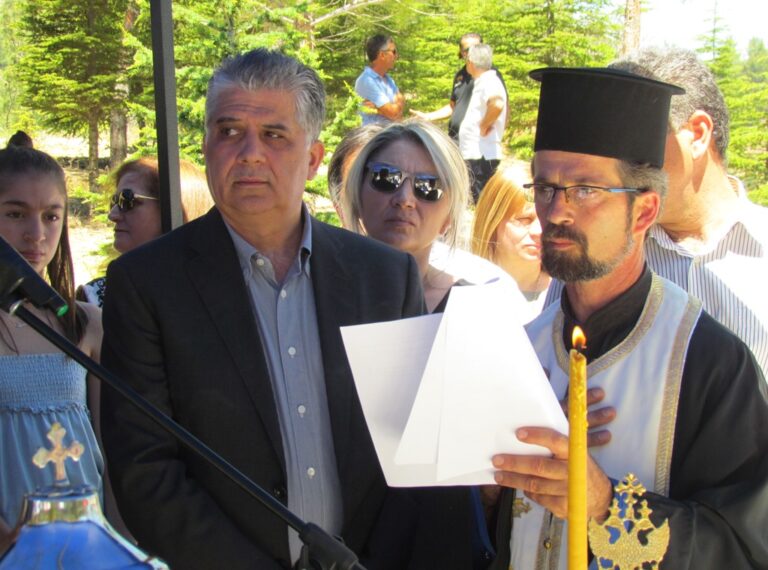 ΤΕΛΕΤΗ ΚΑΤΑΘΕΣΗΣ ΘΕΜΕΛΙΟΥ ΛΙΘΟΥ – ΕΞΩΚΛΗΣΙ ΟΣΙΟΥ ΣΩΖΟΜΕΝΟΥ ΓΕΡΑΚΙΕΣ