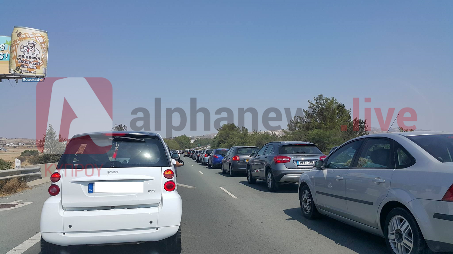 Ταλαιπωρία στον αυτοκινητόδρομο Λευκωσίας – Λάρνακας