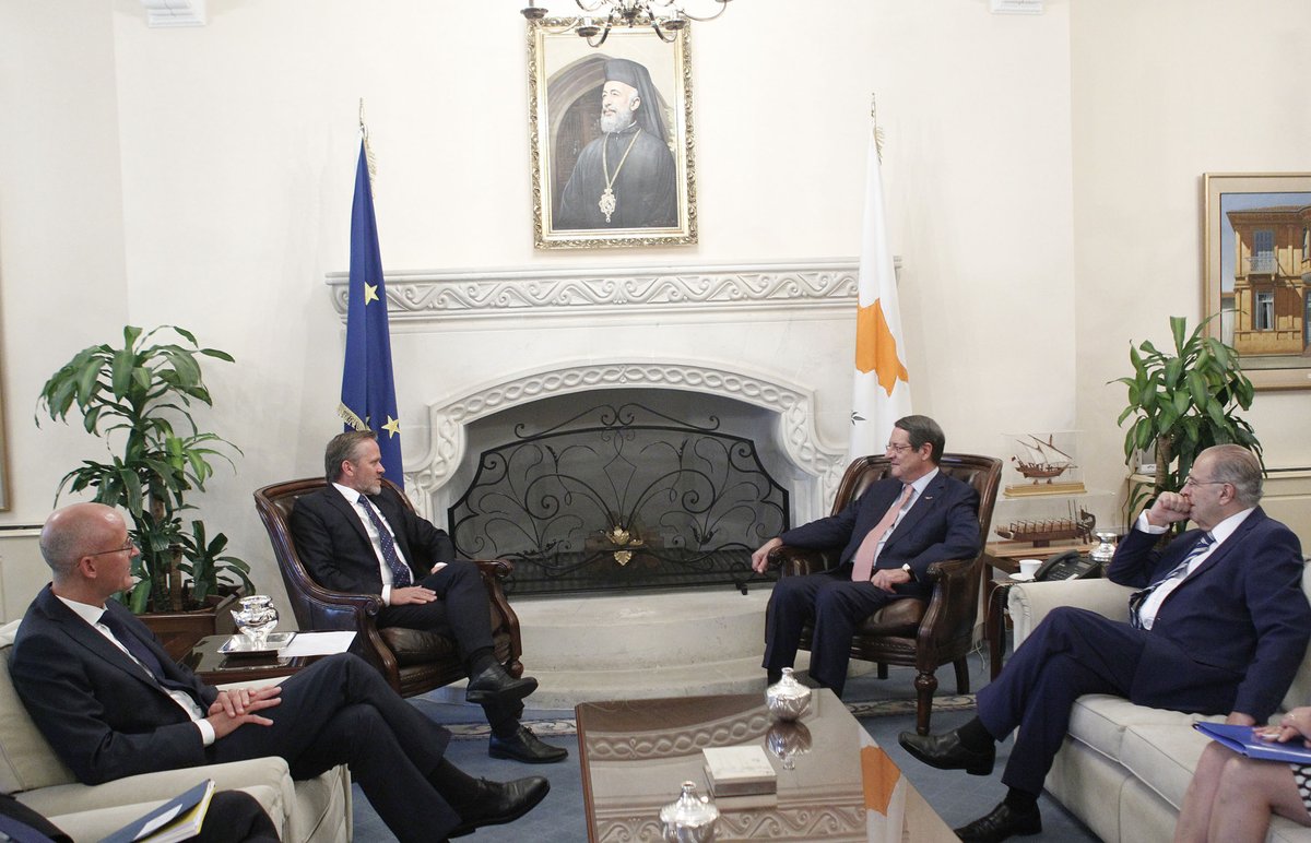 Ευρωτουρκικά και Brexit συζήτησαν ο Δανός ΥπΕΞ και Αναστασιάδης