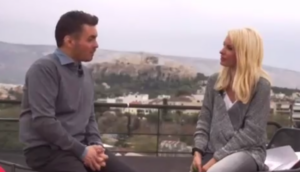 Μιχάλης Χατζηγιάννης – Ελένη Μενεγάκη: Η συνέντευξη που διεκόπη λόγω βροχής