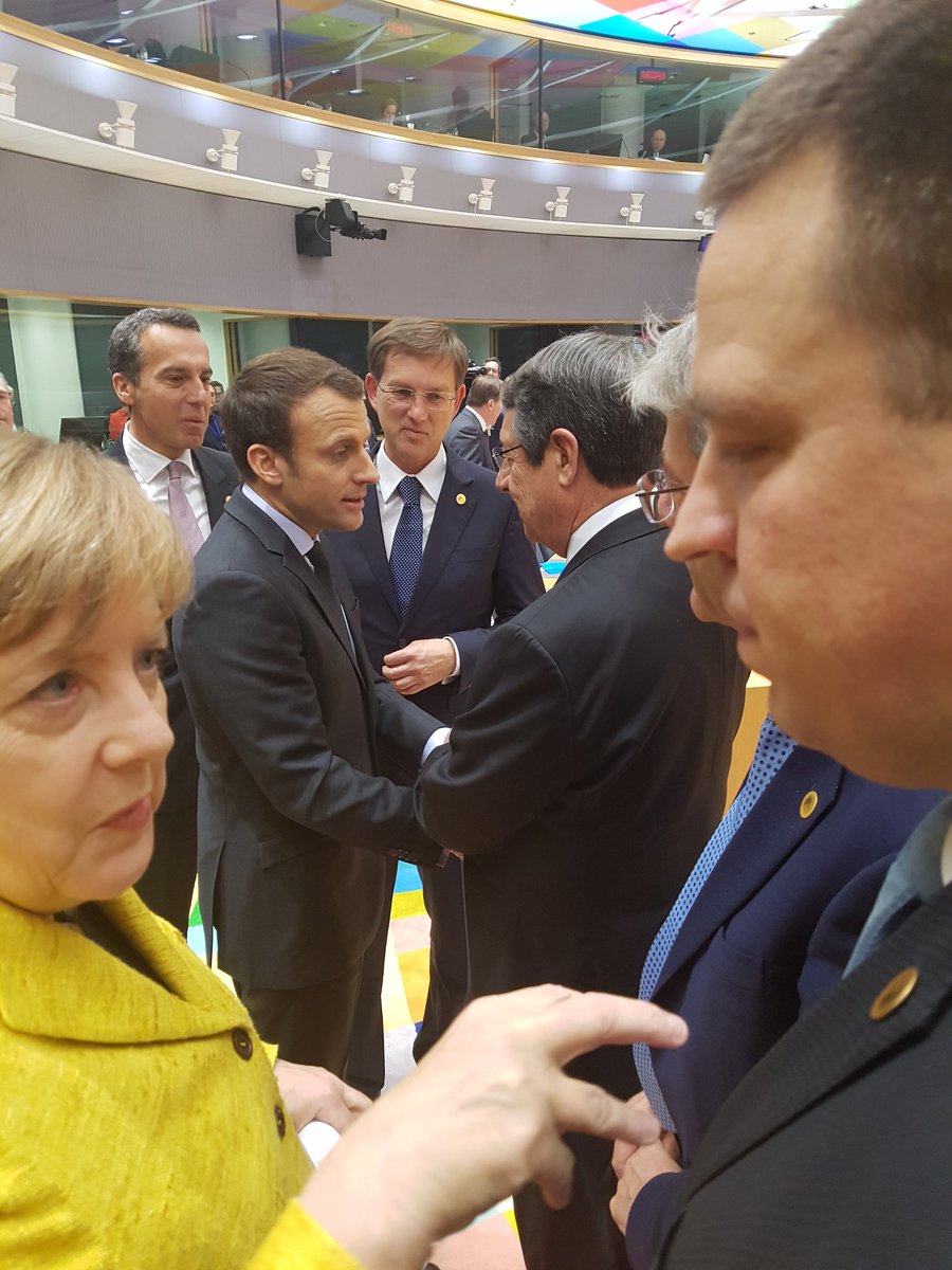 Τετ-α-τετ Νίκου Αναστασιάδη και Εμανουέλ Μακρόν (ΦΩΤΟ)