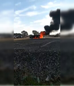 Πήγε να κλέψει καύσιμα και έκαψε το όχημα (ΒΙΝΤΕΟ)