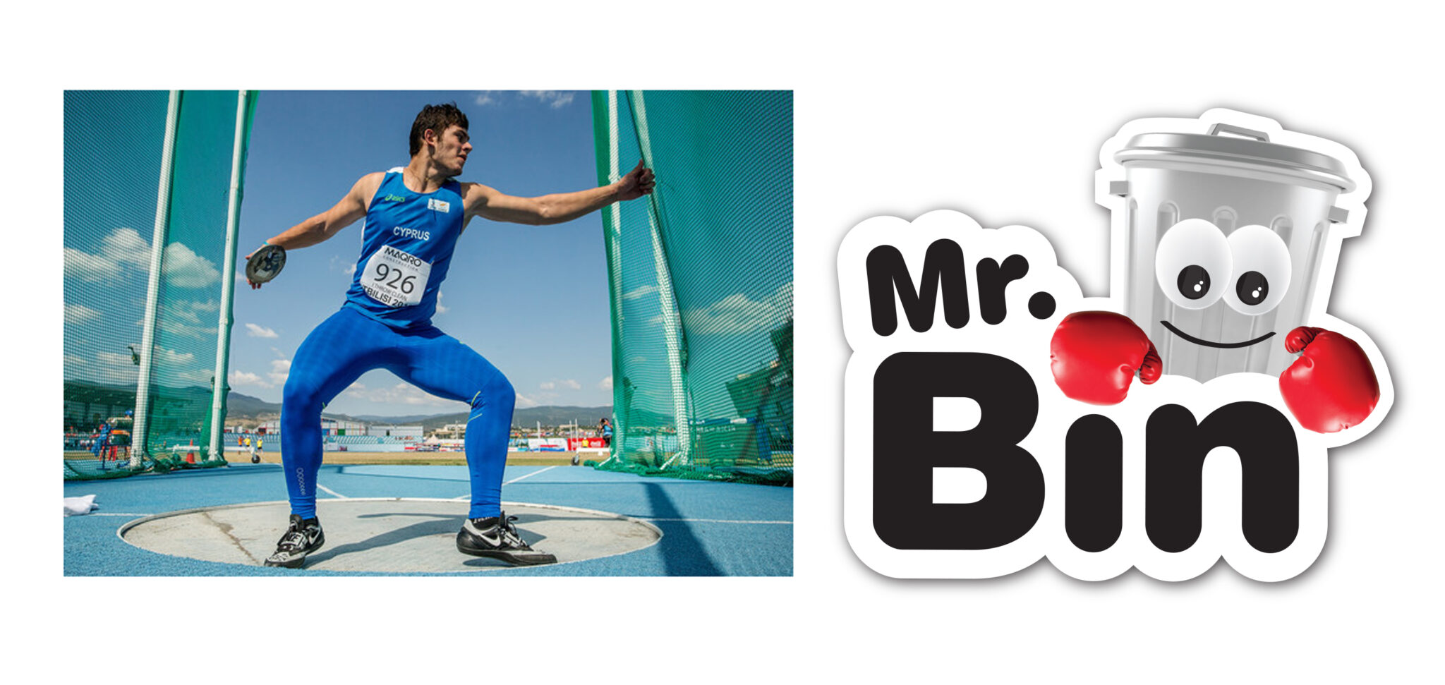 Ο Mr. Bin υπερήφανος χορηγός του δισκοβόλου Γιώργου Κονιαράκη!!!