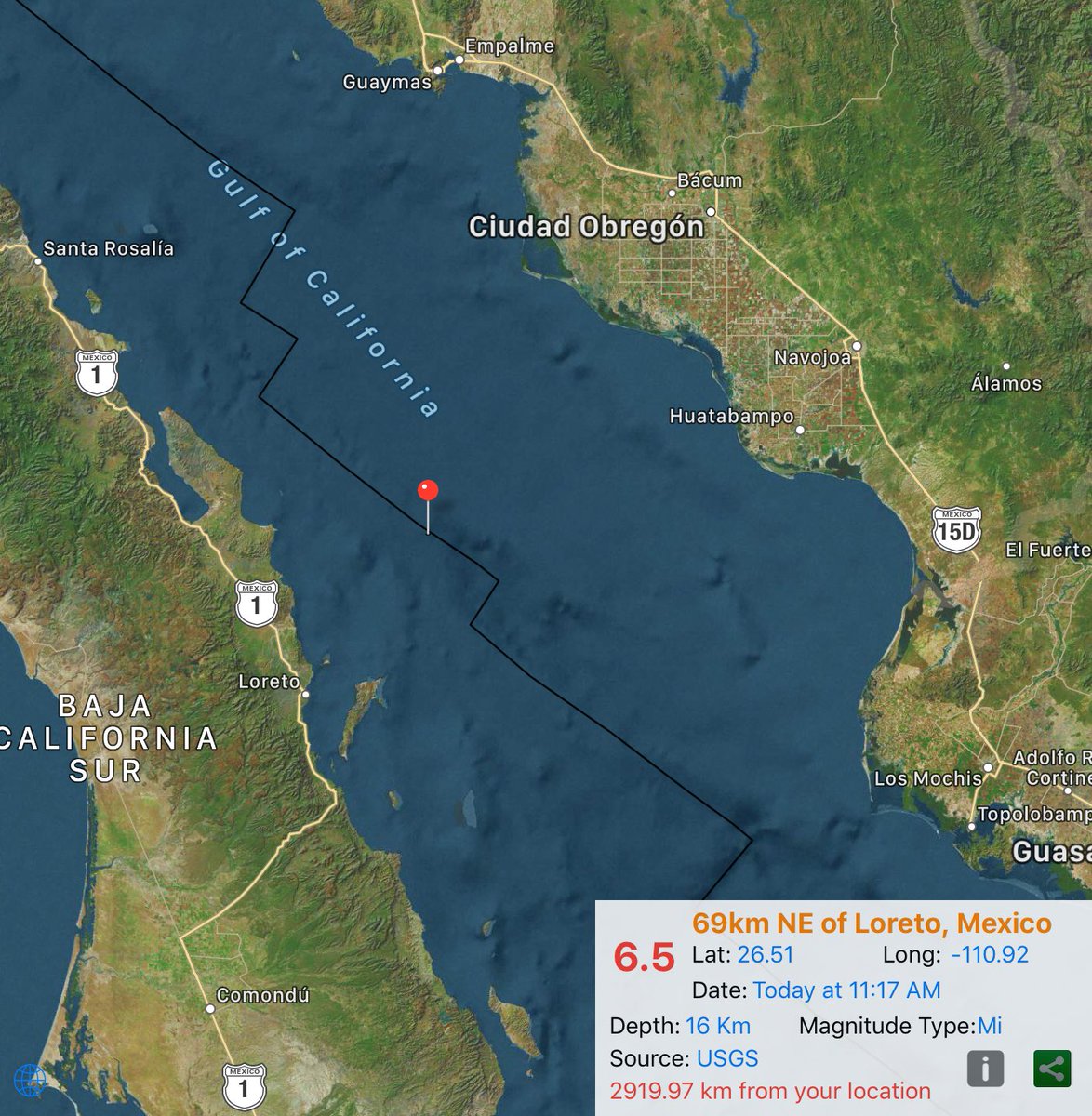 Σεισμός 6,5 ρίχτερ ταρακούνησε τον κόλπο της Καλιφόρνια