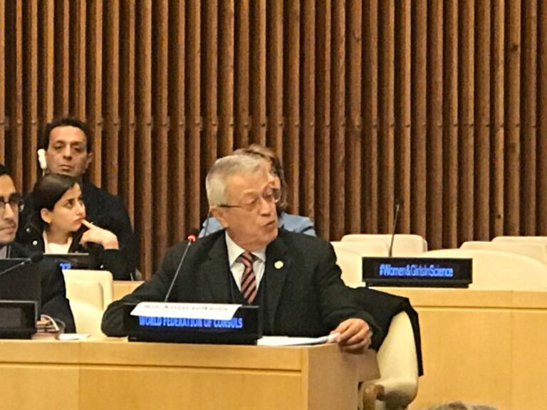 Ο Κωστάκης Ν. Λευκαρίτης εκπροσώπησε τo Παγκόσμιο Προξενικό Σώμα(FICAC)στον ΟΗΕ