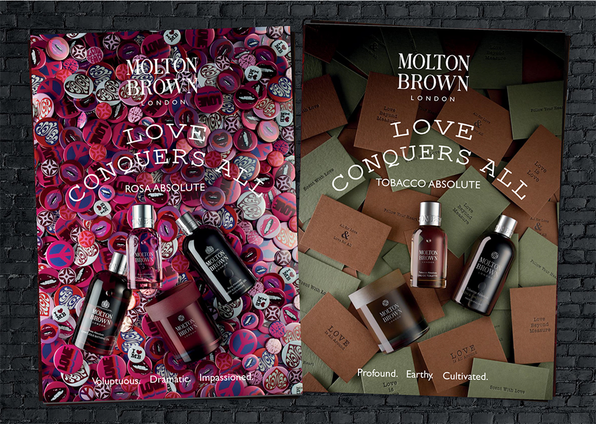 MOLTON BROWN: LOVE CONQUERS ALL