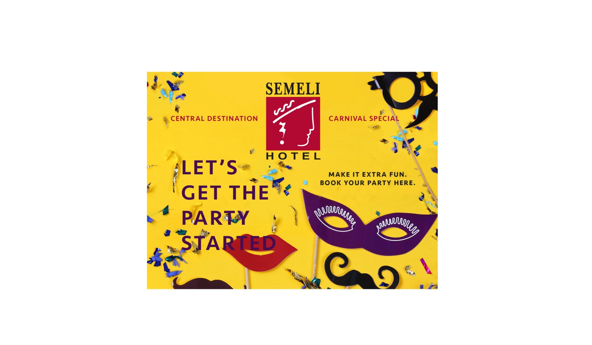 Διοργανώστε ένα αποκριάτικο πάρτι με στυλ στις αίθουσες του SEMELI HOTEL