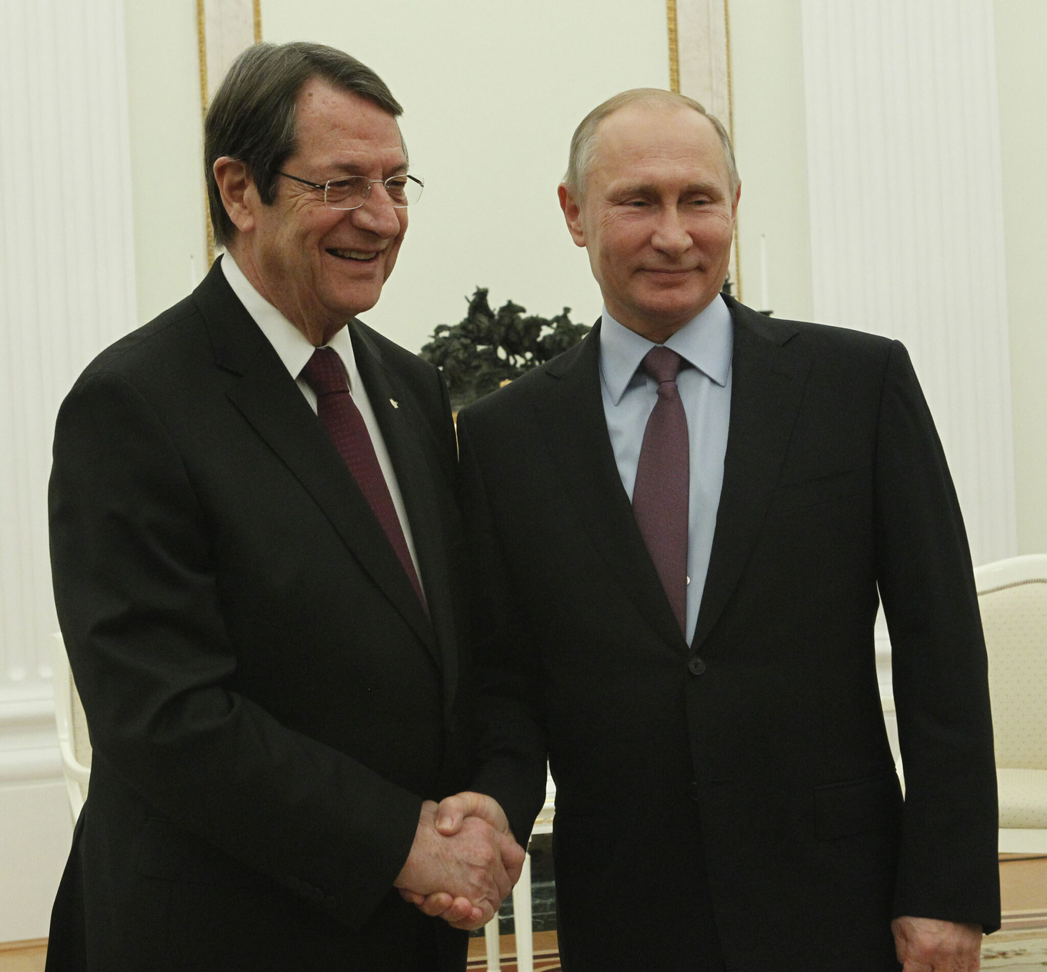 Συγχαρητήρια Αναστασιάδη σε Πούτιν για την επανεκλογή του