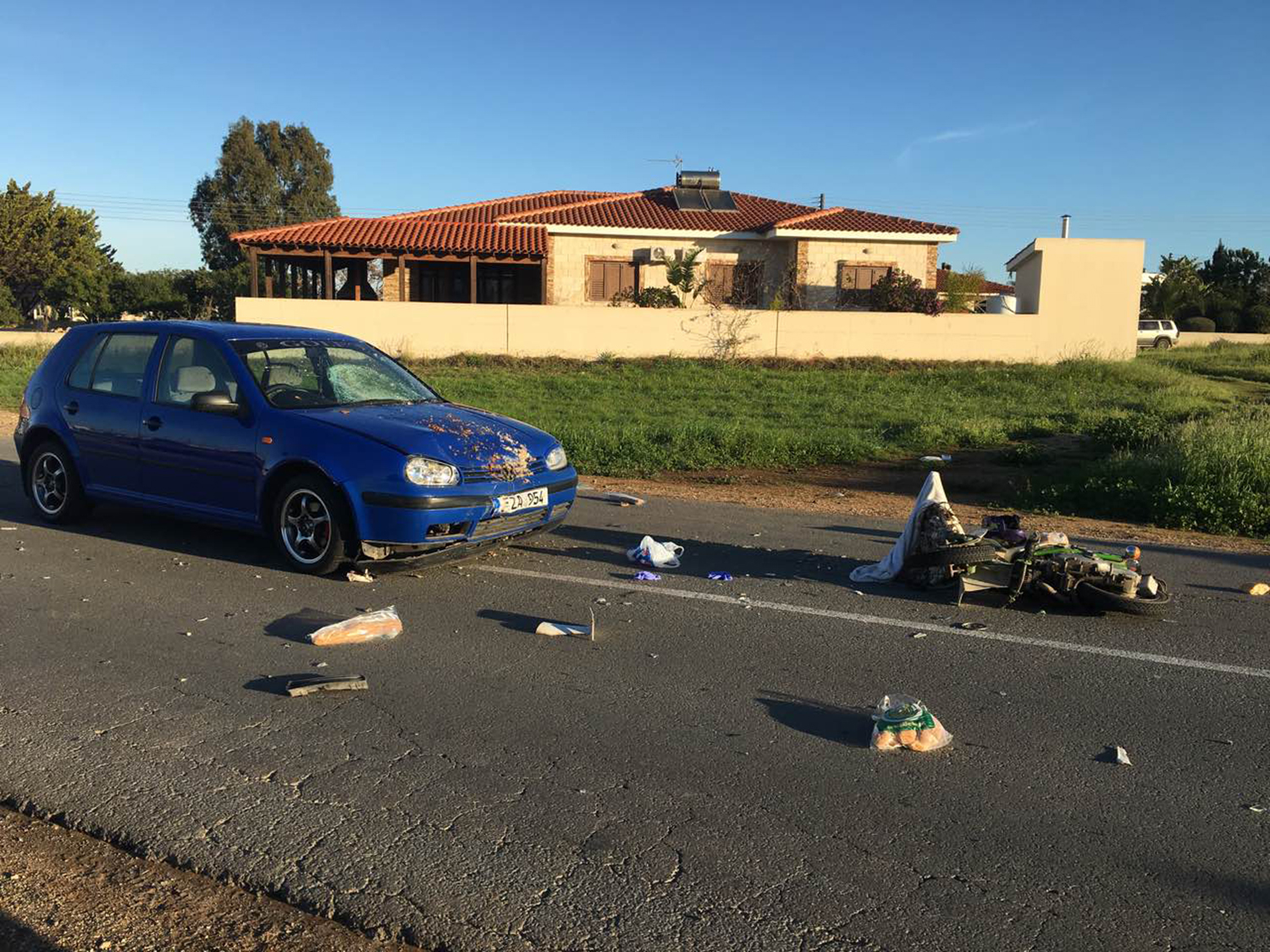 Δερύνεια: Στην άσφαλτο "έσβησε" o 84χρονος μοτοσυκλετιστής Ιωάννης Ερωτοκρίτου