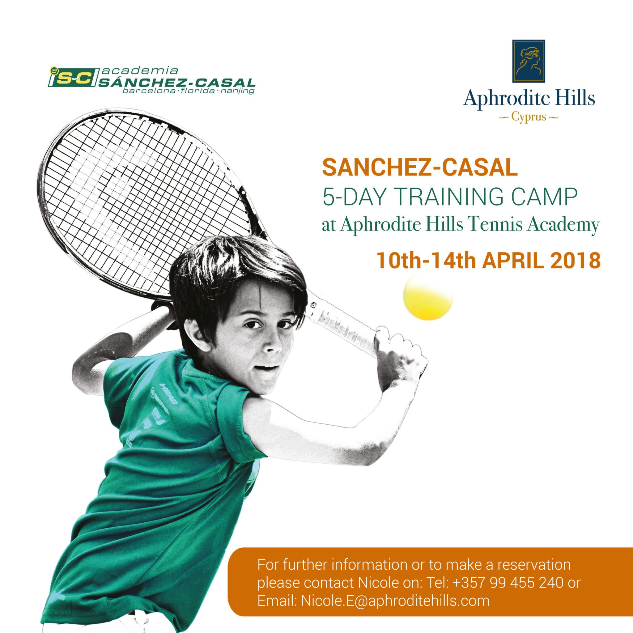 Η περίφημη Ισπανική ακαδημία τένις επιλέγει ξανά το  Aphrodite Hills Resort