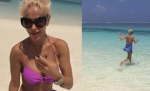 Νατάσα Καλογρίδη: Τρέχει στην παραλία των Μαλδίβων με ψηλοτάκουνες γόβες(ΒΙΝΤΕΟ)