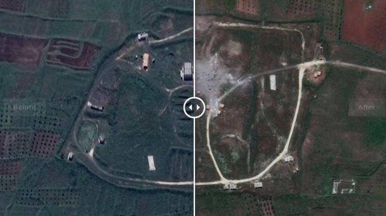 Tι μαρτυρούν οι δορυφόροι για την επίθεση στη Συρία (ΧΑΡΤΕΣ)