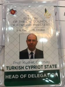 Σε ρόλο "υπουργού εξωτερικών του τουρκοκυπριακού κράτους" ο Οζερσάι (ΦΩΤΟ)