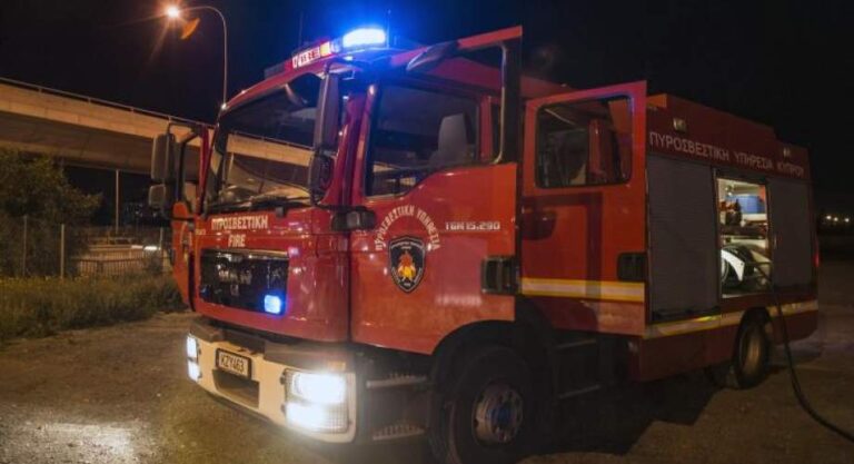 Πυρκαγιά ξέσπασε σε καφετέρια στην επαρχία Λευκωσίας