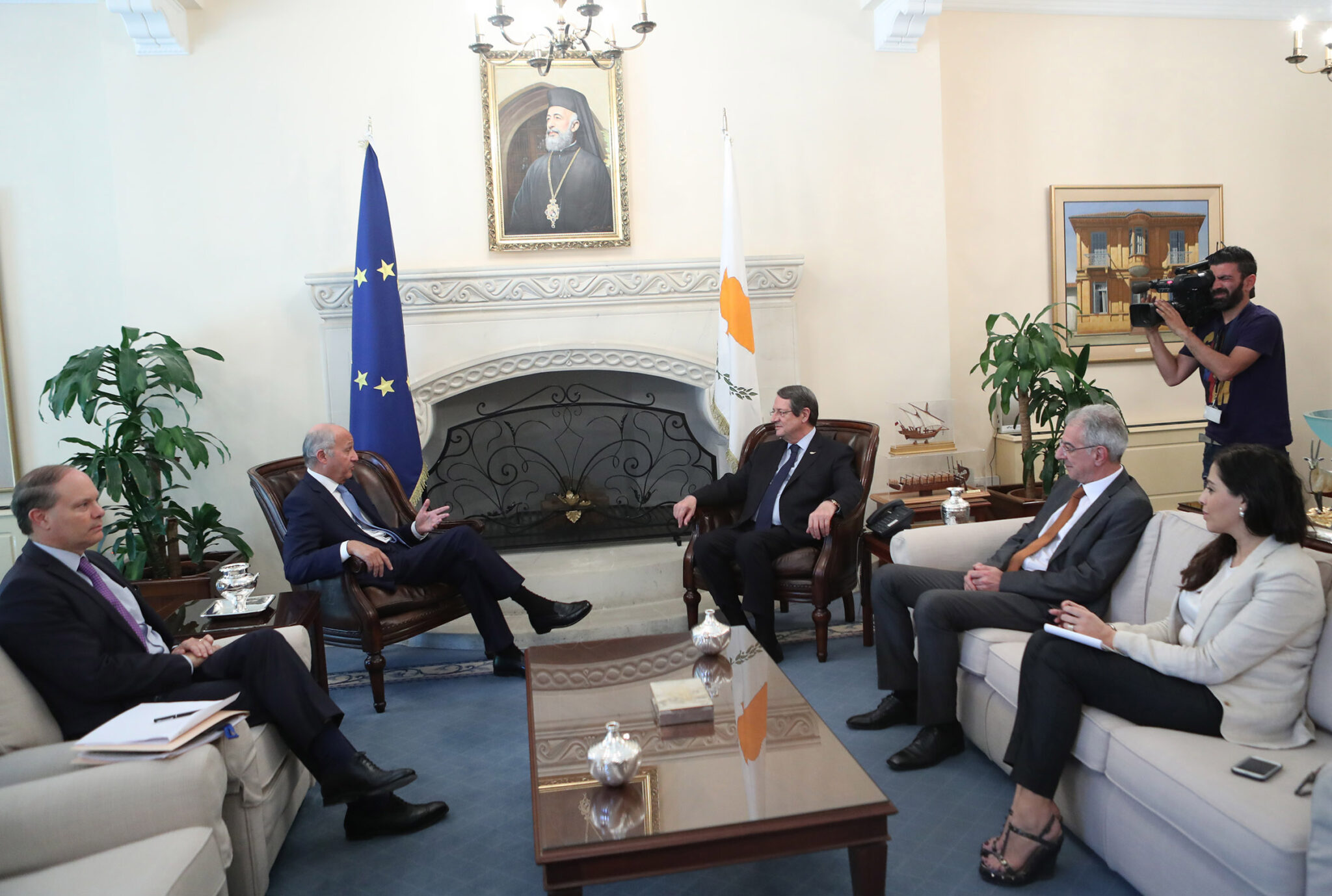 Η κλιματική αλλαγή, στο επίκεντρο συνάντησης Αναστασιάδη-Φαμπιούς (ΦΩΤΟ)