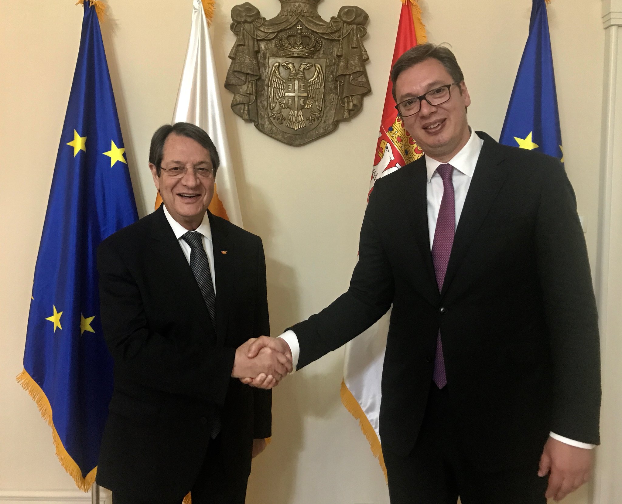 Συνομιλίες Προέδρου Αναστασιάδη με Πρόεδρο Σερβίας