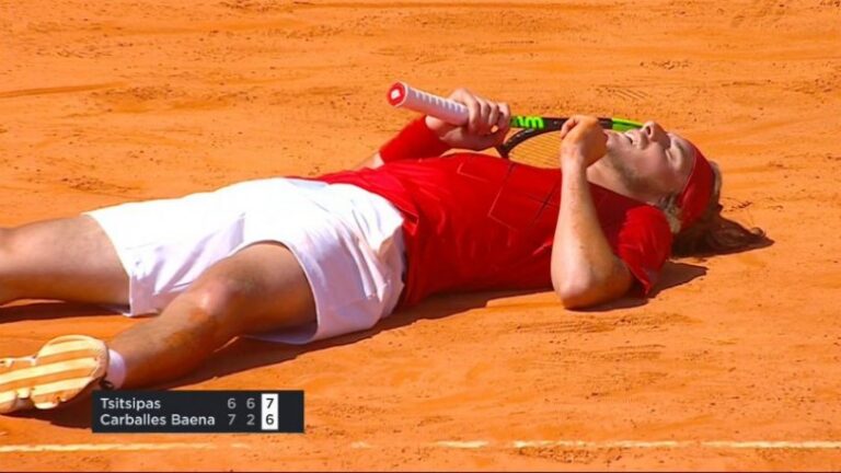 "Τρένο" δίχως φρένα ο Τσιτσιπάς στο Εστορίλ (ΒΙΝΤΕΟ)