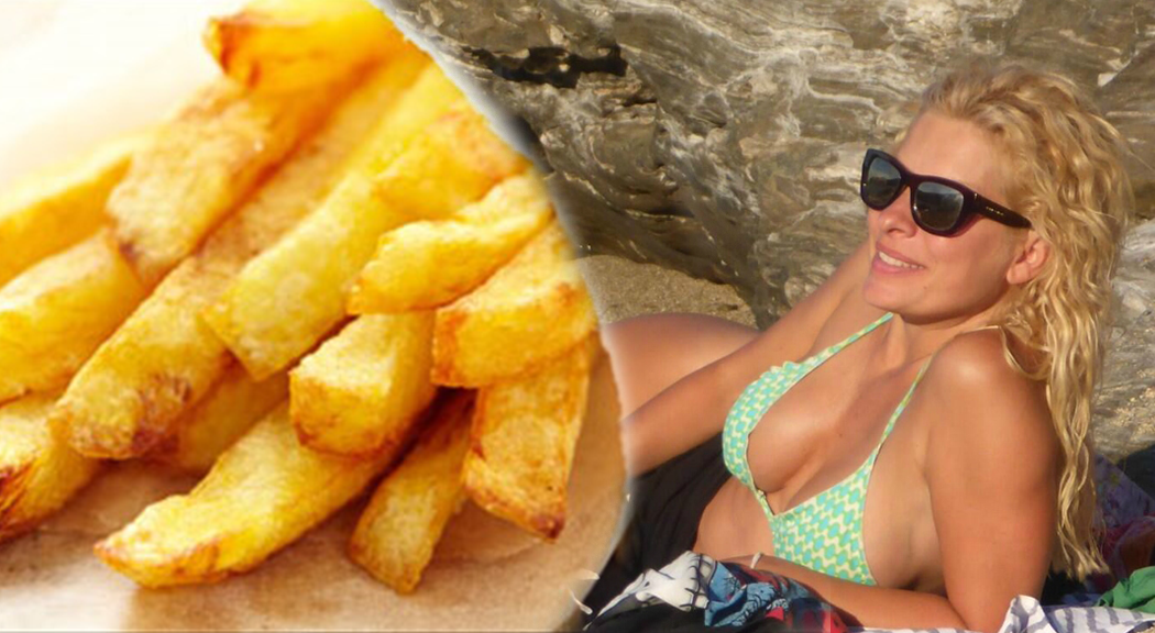 H Ελένη Μενεγάκη, οι τηγανητές πατάτες και η… κυτταρίτιδα! (ΒΙΝΤΕΟ)