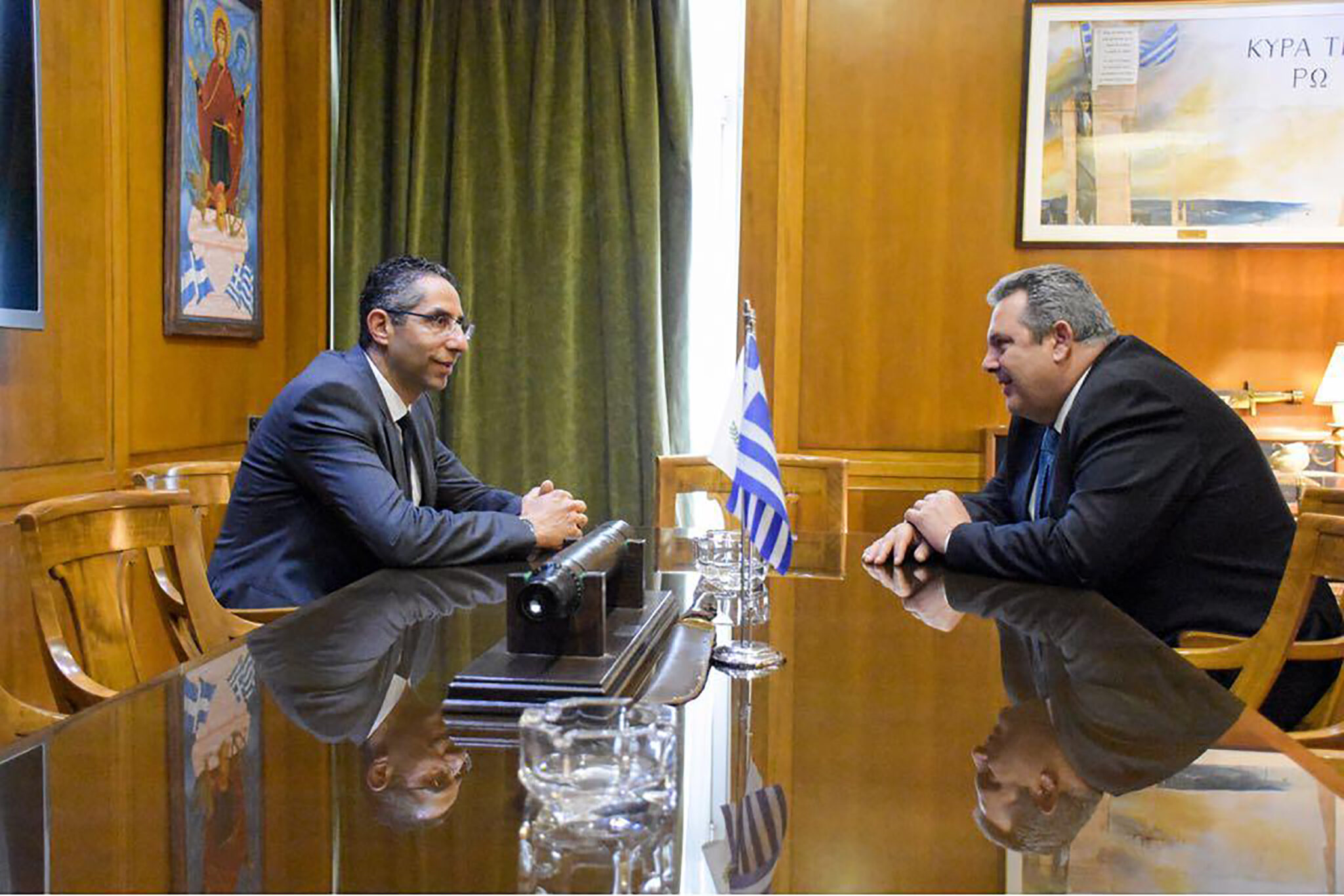 Αγγελίδης και Καμμένος τα λένε για περιφερειακή ασφάλεια και αμυντική διπλωματία