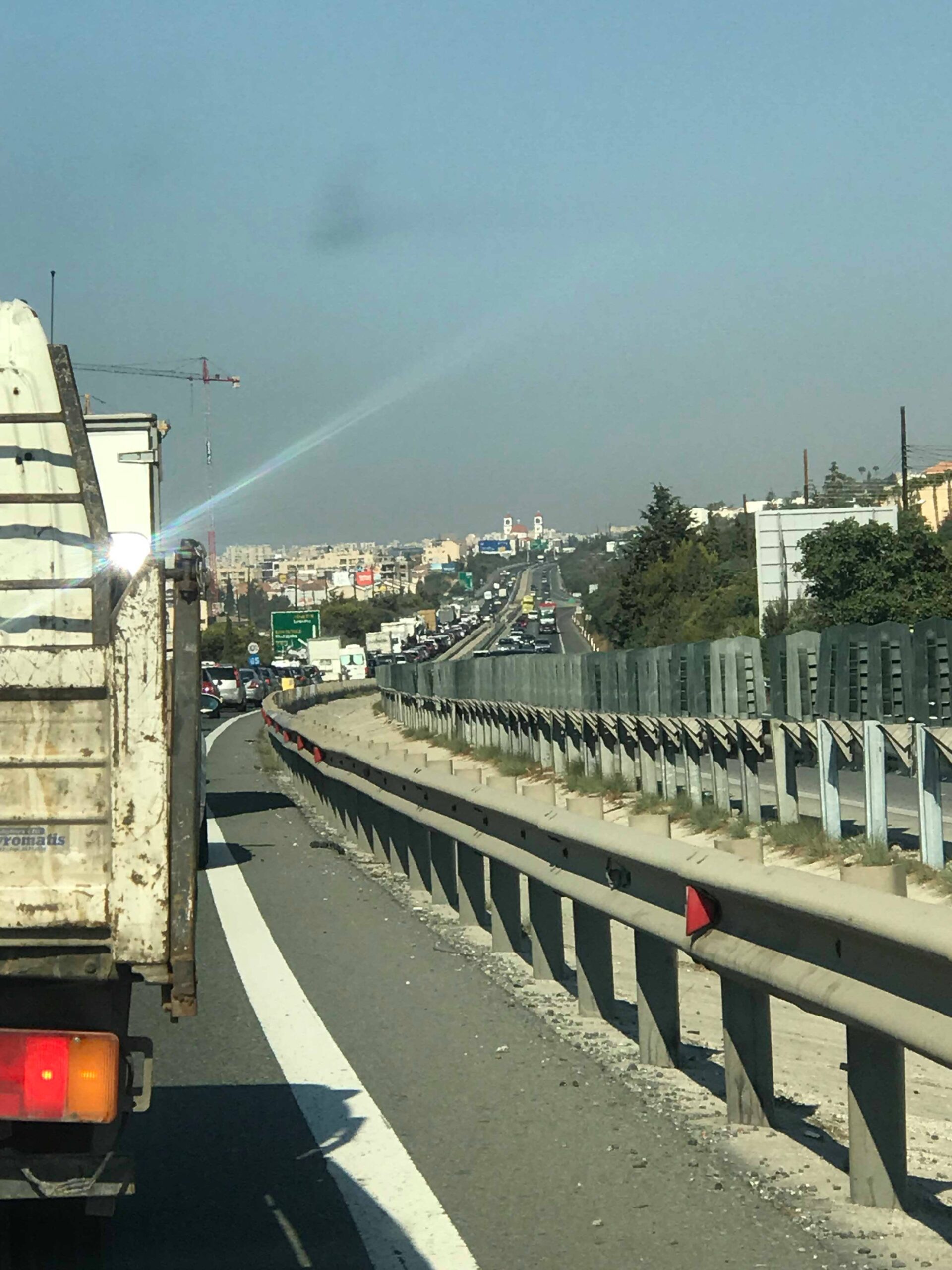 Kυκλοφοριακό χάος στον αυτοκινητόδρομο Λεμεσού-Λευκωσίας (BINTEO&ΦΩΤΟ)