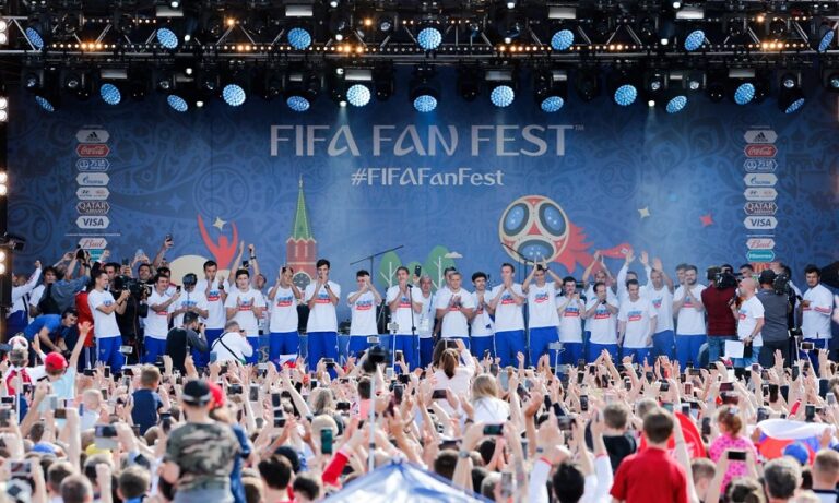 Υποδοχή ηρώων στην Μόσχα για την Ρωσία