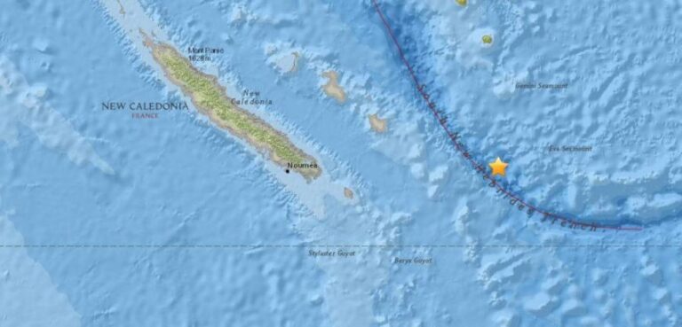 Ισχυρός σεισμός μεγέθους 7 βαθμών σημειώθηκε κοντά στη Νέα Καληδονία