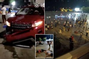 Κίνα: Αυτοκίνητο έπεσε πάνω σε πλήθος σε κατάμεστη πλατεία (ΒΙΝΤΕΟ&ΦΩΤΟ)