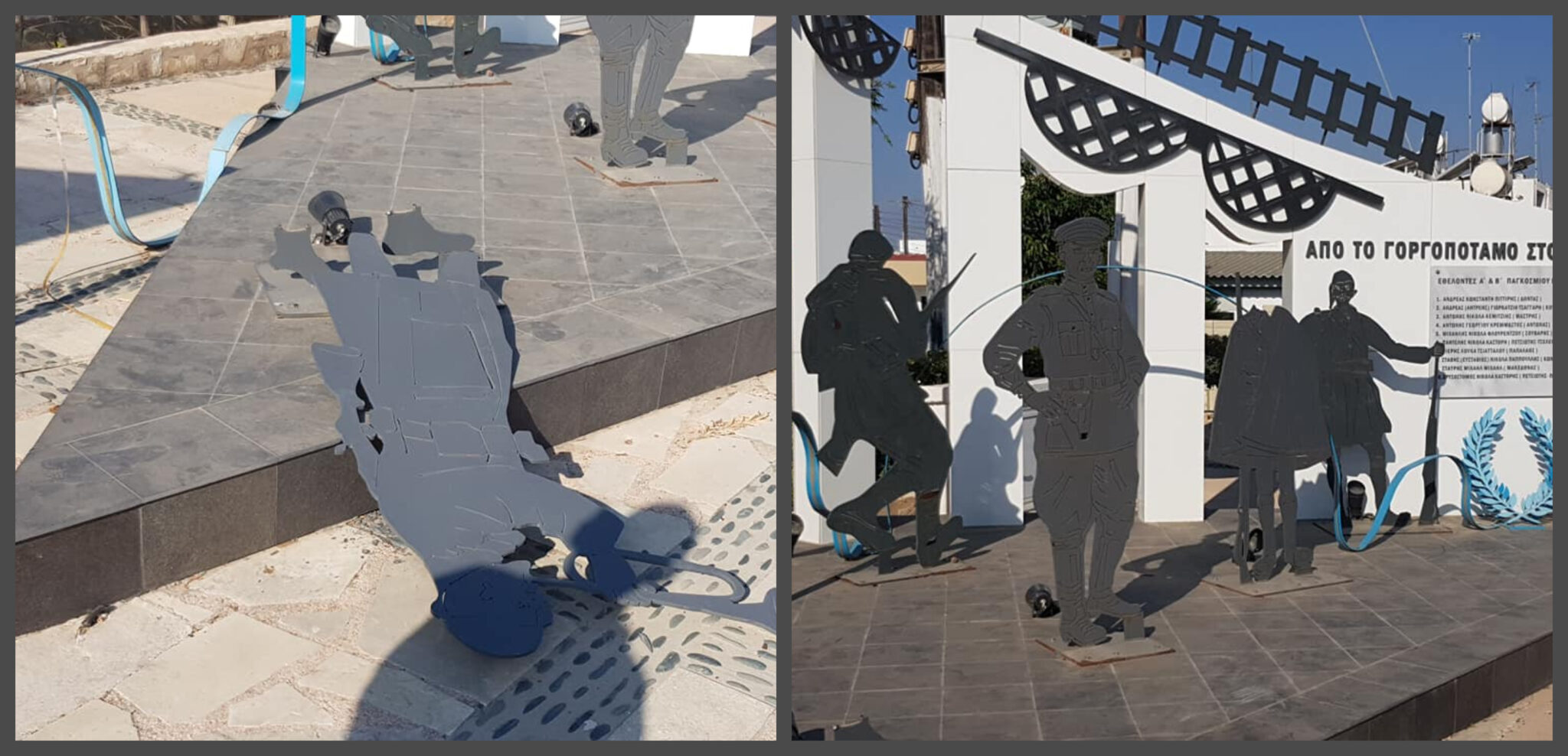 Αγία Νάπα: Βανδαλισμοί στο Μνημείο Εθελοντών του Α' & Β' Παγκοσμίων Πολέμων