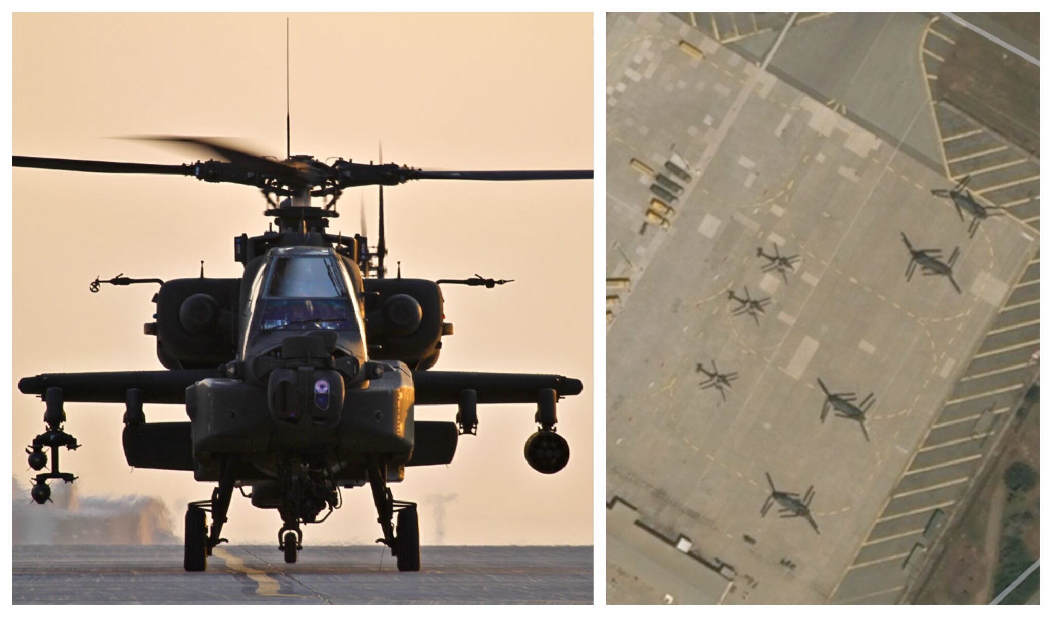 Σταθμευμένα στις Βάσεις Ακρωτηρίου αμερικανικά Apache και Chinook (ΧΑΡΤΕΣ)