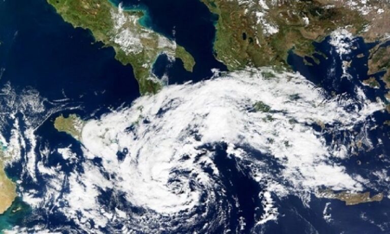 Σπάνια η πιθανότητα δημιουργίας ενός νέου μεσογειακού κυκλώνα
