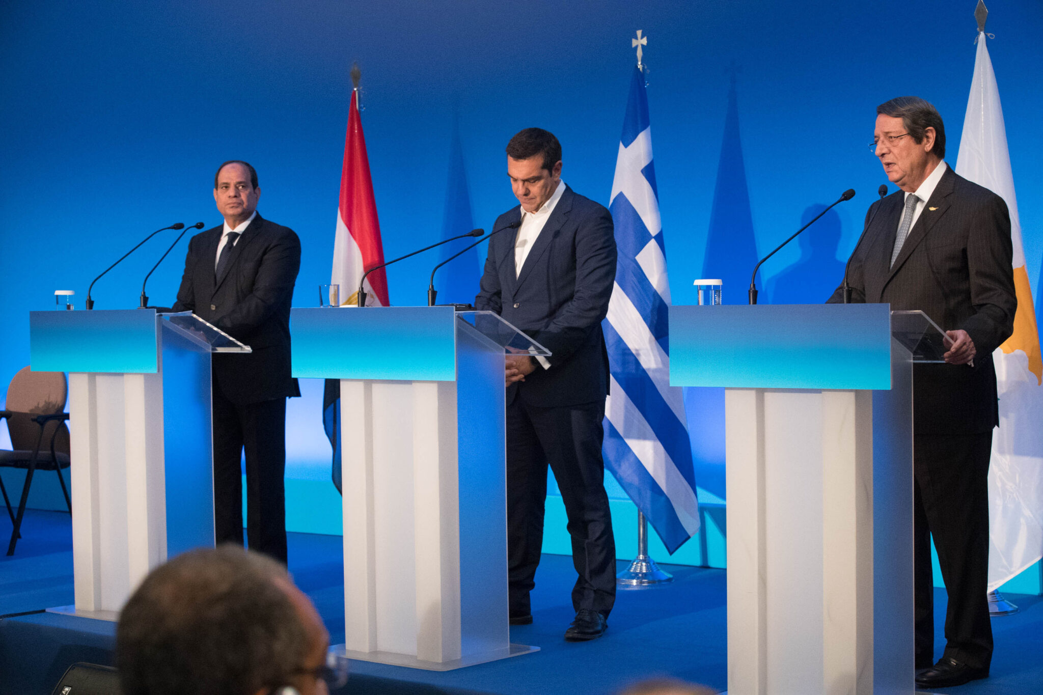 Αυτή είναι Διακήρυξη της Κρήτης που υπέγραψαν Αναστασιάδης, Τσίπρας και Σίσι