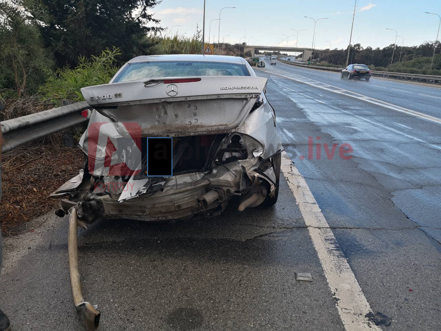 Άγιο είχαν μητέρα και παιδί στον αυτοκινητόδρομο Πρωταρά-Λάρνακας (ΦΩΤΟ)