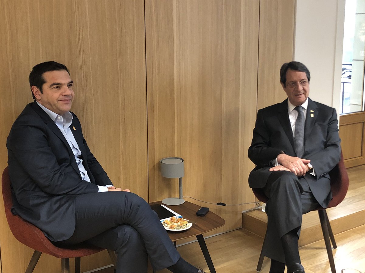 Αναστασιάδης και Τσίπρας συζήτησαν για Κυπριακό στις Βρυξέλλες