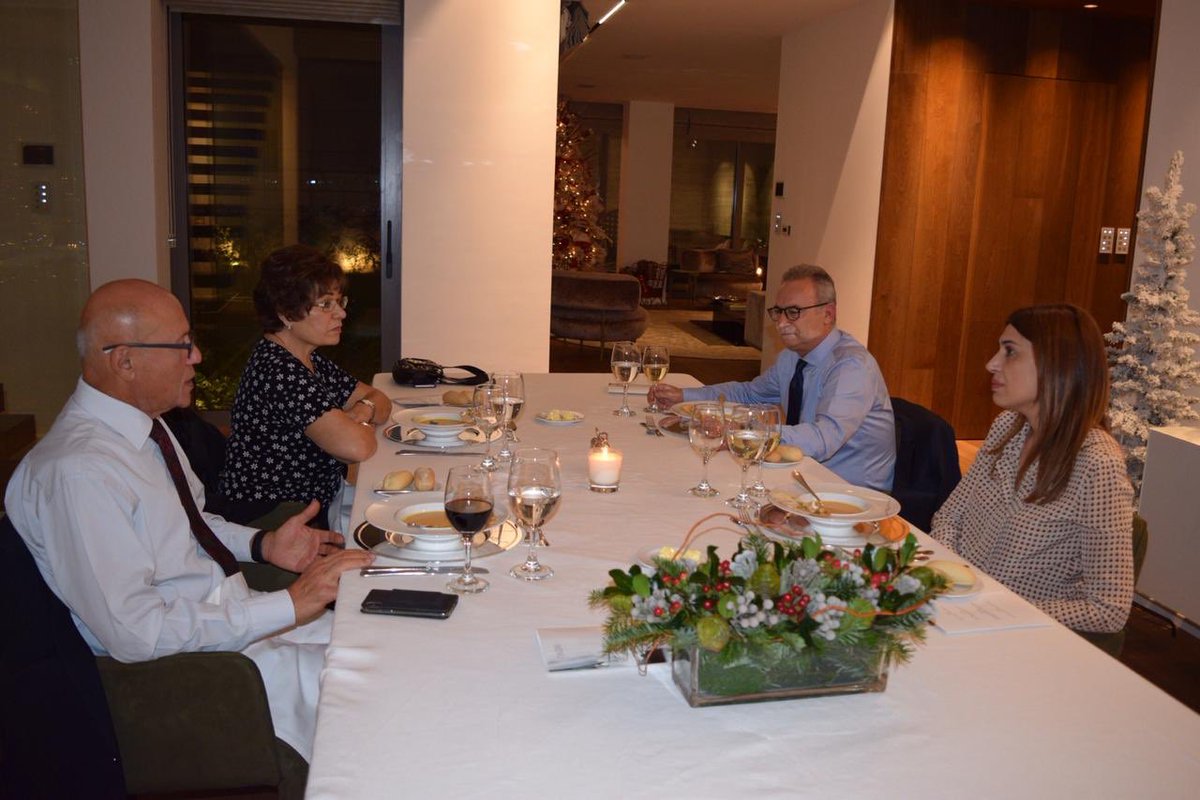 Δείπνο στο ζεύγος Ταλάτ παρέθεσαν ο Πρόεδρος του ΔΗΣΥ και η σύζυγος του (ΦΩΤΟ)