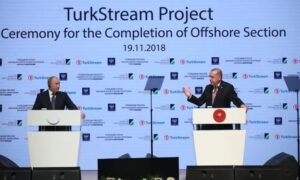 Ερντογάν:  Το 2019 το πρώτο φυσικό αέριο του TurkStream στην Τουρκία