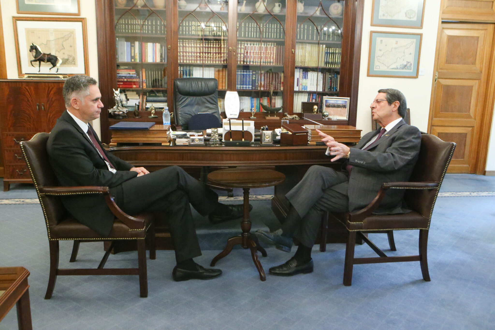 Συνάντηση με τον Πρόεδρο της Δημοκρατίας είχε ο Νικόλας Παπαδόπουλος (ΒΙΝΤΕΟ)