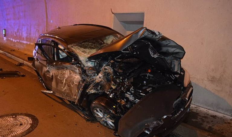 Αποκοιμήθηκε ενώ οδηγούσε και εκτοξεύθηκε σε ύψος 7 μέτρων (ΒΙΝΤΕΟ&ΦΩΤΟ)