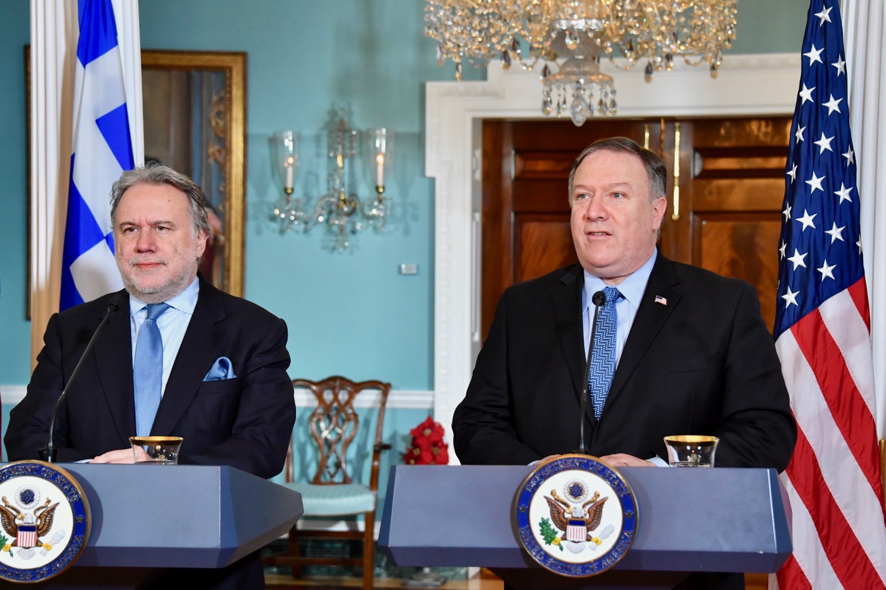 Πομπέο: Ενισχύουμε τις σχέσεις μας με Ελλάδα, Κύπρο, Ισραήλ (BINTEO)