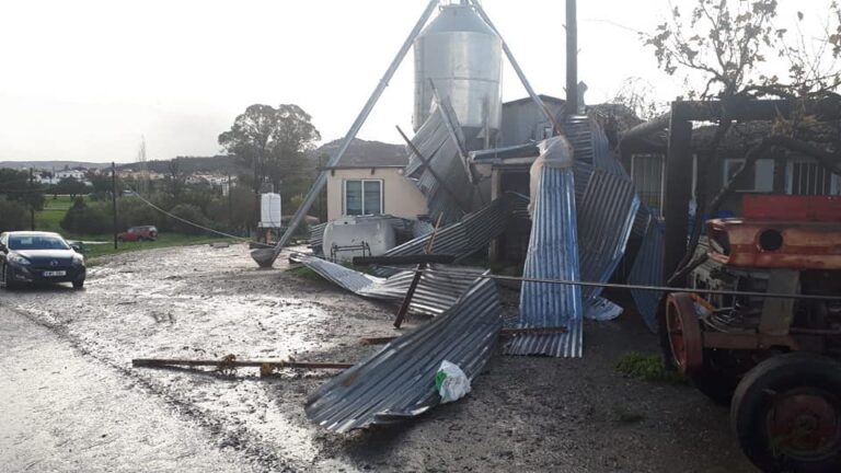 Ανεμοστρόβιλος σάρωσε απ΄ άκρη σ΄άκρη την κοινότητα Πυργών (ΦΩΤΟ)