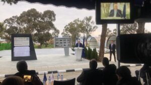 Στο μνημείο Κυπρο-Ισραηλίνης φιλίας στη Λευκωσία ο Πρόεδρος Ρίβλιν (ΦΩΤΟ)